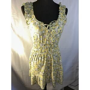 Derek Heart Juniors Size Small Green &Yellow Floral Dress